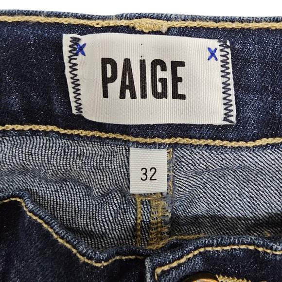 Paige Maternity Shorts Womens Size 32 Jimmy Jimmy Stretchy Denim Rolled Cuff - Picture 8 of 15